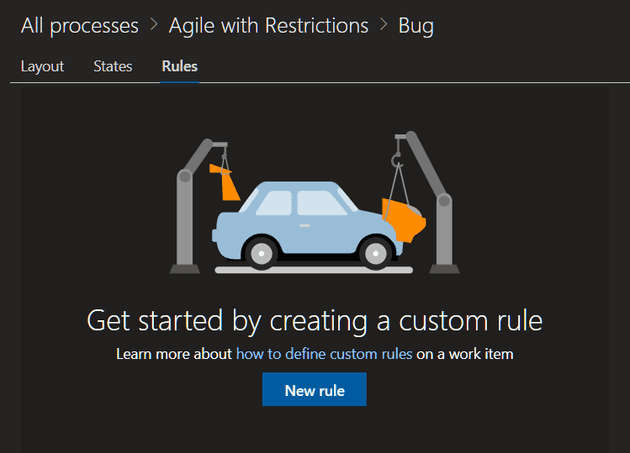 Create new Rule screenshot